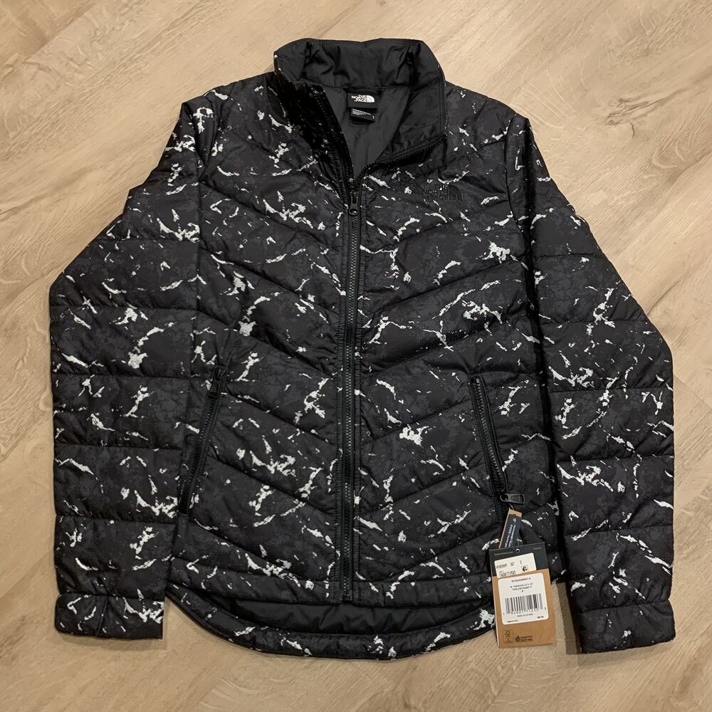 NWT The North Face Tamburello 2 Jacket Black White Camo Insulted Coat Women's S